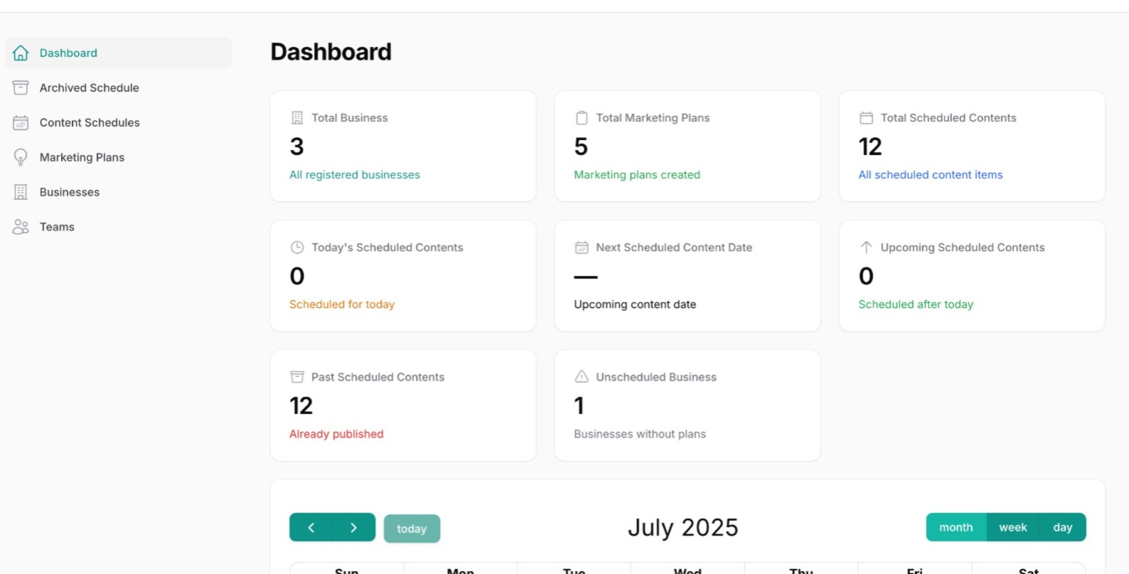 Marketing Automation Dashboard
